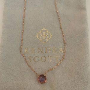 Kendra Scott Rose Gold Pendant Necklace Jolie